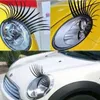 60 stks (= 30 pairs) x zwart 3D automotive koplamp wimpers auto oog wimpers auto 3d wimper 3d auto logo sticker gratis verzending (DY)