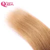 Ombre Hair Extensions Brazylian Prosty Weave #1B 4 27 Honey Blonde Ombre Kolor Brazylijskie Virgin Human Hair Bundles 3 szt.