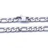 8mm Stainless Steel Necklace for Man Figaro Chain Men Jewelry 18-36 Inches Waterproof