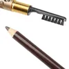 Ny Leopard Kvinnor Ögonbryn Vattentät Svart Brun Penna med Brush Make Up Eyeliner 5 Färger för Välj 5PC / Lot