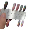 Venta al por mayor- 2016 Recién llegado 1 Caja Polvo de láser holográfico Punk Brillo de uñas Polvo de arco iris Cromo Metal Pigmentos Polvo Decoración de uñas