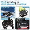 Comfort Memory Seat Cushion Coccyx Orthopedic Office Chair Car Seat Back Cushion Tailbone & Sciatica Pain Relief Back Support Cushions4972922