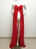 Moderskap Chiffon Gown Split Front Maxi Pography Dress for Po Shoot Pregnant Women Dress7587203