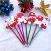 子供の創造的なクリスマスプレゼントのためのライトペンのギフトギフトが付いている明るいクリスマスボールポイントペン