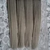 Capelli vergini brasiliani estensioni dei capelli grigio argento micro 400 g 1 g / s 400 s Applicare estensioni dei capelli naturali Micro Link Human 1B / argento grigio