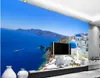 3d room wallpaper custom photo mural Greek love sea white castle TV background decor painting picture 3d wall murals wallpaper for walls 3 d