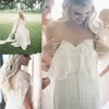 2019 New Style Beach Bohemain Wedding Dresses spetsapplikationer älskling brudklänning chiffon sveptåg plus storlek bröllop fest g9714832