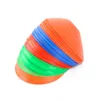 10st Space Markers Cones Fotboll Fotboll Rugby Equipment 19cm Soft PE Training Cross Logo Plate för skolklubbar