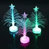 Brinquedos luminescentes de crianças quentes, luzes led, árvores de natal, fibra colorida de cores, presentes de decoração de árvore, fornecedores de fornecimento