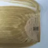 Pferdeschwänze aus echtem Menschenhaar, blonde Farbe, 613, 120 g, Pferdeschwanz zum Umwickeln, Clip-in-Pferdeschwanzverlängerung aus Echthaar, peruanisch, glatt, Ha8607918