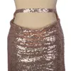 Sexy Sequined Prom Dresses Side Split Open Back Evening Wear Halter Neck Party Gowns In Stock
