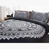 Bohemia conjuntos de roupa de cama 2021 novos peacocks king size elefante impresso conjuntos de cama geométrica capa de colcha travesseiro travesseiro descanso conjunto 36