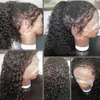 360 Koronkowa Peruka Frontal Pre-Zieszana linia włosów 130% Gęstość HD Human Hair Curly Peruka do czarnych kobiet 14 cali Diva1