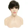Brak pełne koronkowe ludzkie peruki włosy Brazylijskie dziewicze proste włosy Koronkie przednie ludzkie naturalne peruki dla czarnych kobiet8282381