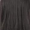 ウッド弾性の耐熱性ストレートかつら70センチの長い合成繊維の髪の黒い茶色のかつら女性の女性