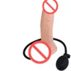 Aufblasbare realistische geschliffene Saugnapfbecher -Dildo -Pumpe Penis Hahn Expander Sex Toys6996640