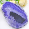 Großhandel 10 Stück 1 LOT Klassischer Feuer natürlicher Achat Slape Geode Edelstein 925 Sterling Silber USA Israel Hochzeit Verlobungsanhänger Partyschmuck