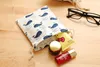 Blue Fish Linnen Drawstring Bag 9x12cm 10x15cm 13x17cm Pack van 50 Party Candy Sack Make Sieraden Gift Verpakking Pouch