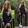 Leisure Sports Clothing Lady Sportswear Women Suit Set 2017 Fashion Female Girls Clothes Girls Long-Sleeved Casual Suit ouc072