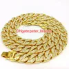 Fashion Mens Gold Chain Hip Hop Hop Rapper collana S Classic Model Wule Diamonds Jewelry249o