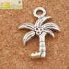 Coconut Palm Tree Charms Pendants 200pcs / Lot 15x22mm Tibetanska Silver Pendant Smycken Resultat Komponenter L415