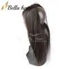Naturlig hårlinje med barnhår 360 spetsband Fronkel 22 * ​​4 Grade 7a Brasiliansk Virgin Human Hair Silky Rak Frontal Bella Hair