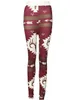 Kvinnor ELK Hjorttryckt Sträckt Skinny Byxor Leggings Stripe Chevron Tight Pant Teen Girl Lady Xmas Serie Kläder Present 16 stilar S M L XL