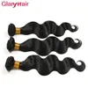 Glary Peruviaans Haar Body Wave Weefsels Best Verkopen Braziliaanse Maagd Haarbundels 6 stks Onverwerkte Remy Menselijk Hair Extensions Maleisische Indiase