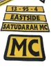 Nuovo arrivo Satudarah MC ricamato in ferro ricamato su patch motociclista motostello per motociclisti patch per patch di piloti di dimensioni ridotte G0397 Spedizione gratuita