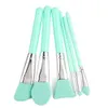 6PCS Silicone Makeup Brushes Set Facial Mask Foundation Eyeshadow Ögonbryn Borste Flice Brush Head Cosmetic Make Up Brush Tools DHL Gratis