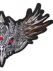 High Quality Huge Embroidery Iron Patches Motorcycle Biker for Jacket Back Hells Evil Eagle8100853