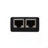 Freeshipping 4pcs/lot Black Color 1080p HD-MI To Dual Port RJ45 Network Cable Extender Adapter Over by Cat 5e / 6 for HD-DVD for PS3