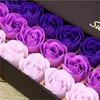 18 adet Hediye Kutusu ile Kokulu Sabun Gül çiçek Uçucu Yağ Seti romantik Sevgilisi sevgililer Günü Düğün Hediyeleri Vücut Banyo Çiçekler