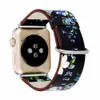 Für Apple Watch Ultra 49 mm Armbänder iwatch 8 7 41 mm 45 mm 38 mm 42 mm 40 mm 44 mm Sereis 6 SE 5 4 3 Vintage Blumendrucke Band Damen Herren Handgelenk Armband Armband Ersatz