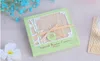 Gratis frakt! 200 st = 50Sets/Lot, Wedding Favors Beach Wedding Favors God Luck Bamboo Coasters, Bamboo Glass Coaster Party Favors