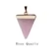 Горячие геометрические красочные природа камень ожерелье треугольник Кристалл ожерелья кулон для День Святого Валентина женщин и мужчин Оптовая