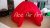 Tamanho personalizado Red Dome portátil Dome inflável barraca/inflável Luna Tent Dome Igloo Tent Toy para crianças