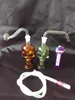 A-08高さBongglass Klein Recycler Oil Rigs Water Pipe Shower Head Perc Bong Glass Pipes Hookahs