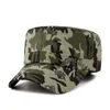2017 mode nouveaux hommes Camouflage impression casquette militaire bord incurvé plat haut Camping casquettes camionneur chapeau Snapback chapeaux Protection solaire