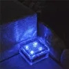 LED Underground lamps buried Lamp Deck IP68 path Light White blue RGB Solar Brick Ice Cube Path Recessed Floor Lights outdoor waterproof