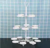 Rvs Cake Stand 3Tier Candy Fruit Cakes Desserts Plaatstandaards voor Bruiloft Cupcake Fruit Plaatstandaard