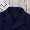 2017 Nouveaux Enfants D'hiver De Mode Manteau Bébé Filles Collège vent Manteau Double Rangée Bouton Chaud Manteau Babat Veste INS Enfants Vêtements