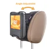 TFY Universal Car Headrest Uchwyt do montażu z regulowanym kątem zaciskiem przytrzymującym dla 7-10 cala obrotowego ekranu przenośne DVD B253D