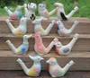 200pcs new arrival water bird whistle clay bird ceramic Glazed bird whistle-peacock Birds Free Shipping