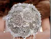 15 Adetgrup Karışık Stilleri Gümüş Kaplama Diamante Kristal Broş Düğün Buket Aksesuar DIY Gelin veya Parti Buket Malzemeleri