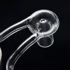 Ställ XXXL Quartz Thermal Banger + Glass Bubble Carb Cap 50mm Big Bowl Double Tube Quartz Termal Banger Pukinbeagle Thermal P Banger