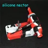 smoking silicon nectar with 10mm male titanium nails dabber tools silicone water pipe oil rigs bubbler