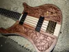 Novo 5 cordas 4003 baixo guitarra madeira escultura manual baixo elétrico colorido frete grátis