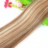 Balayage Ombre Clip In Remy Human Hair Extension Golden Blonde Brazilian Hair 8a Hot Hair 100g / Piece