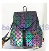 Women Backpack Issey Diamond Lattice Baobao Bag Style Paiugine Specchio Laser Bag Geometrica Giochi di zaino Borsa